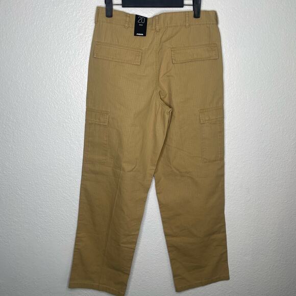 RSQ Kids Boys Pants Size 20 Khaki Loose Wide Leg Casual Lightweight Cargo - Picture 2 of 16